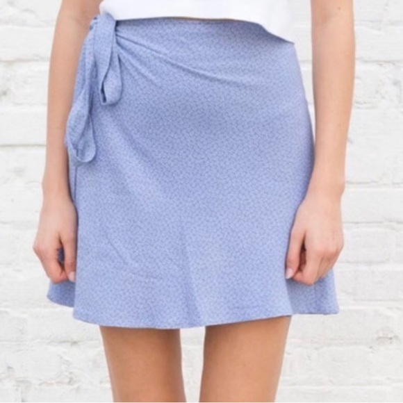 Brandy Melville Genevieve Light Blue Wrap skirt - Picture 1 of 4